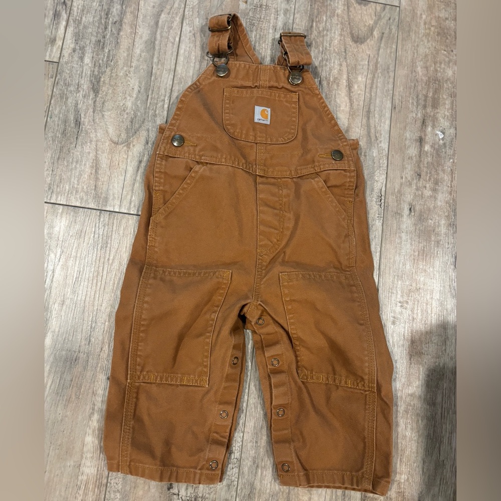 Carhartt Tan Kids Overalls Size 12 Months